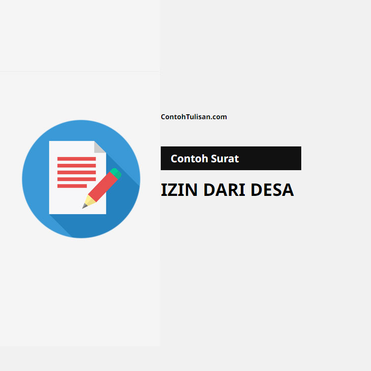Contoh Surat Izin dari Desa
