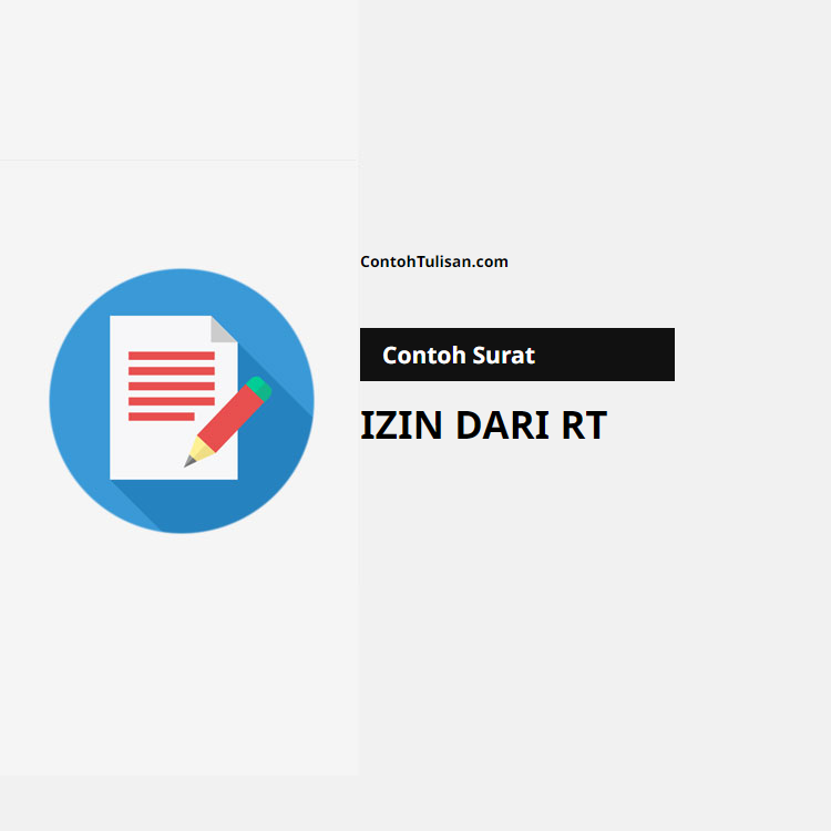 Contoh Surat Izin dari RT