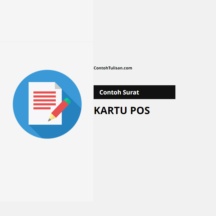 Contoh Surat Kartu Pos