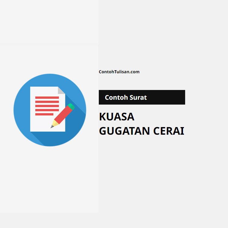 Contoh Surat Kuasa Gugatan Cerai