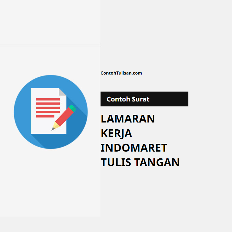 Contoh Surat Lamaran Kerja Indomaret