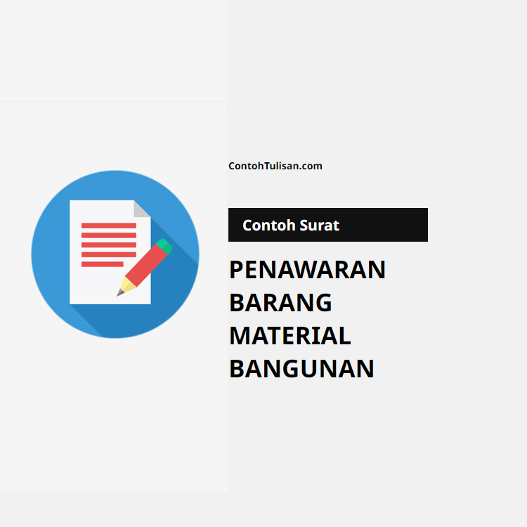 Contoh Surat Penawaran Barang Material Bangunan