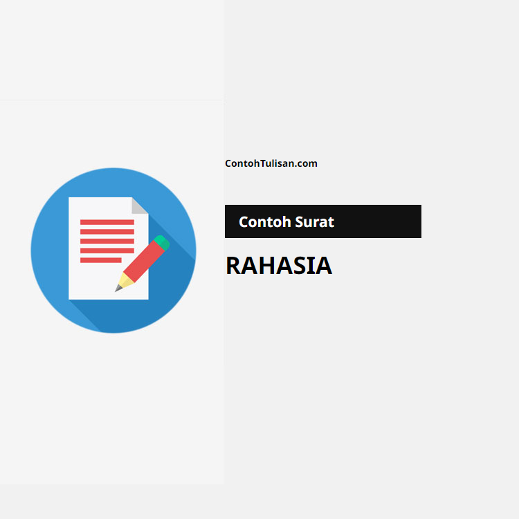 Contoh Surat Rahasia