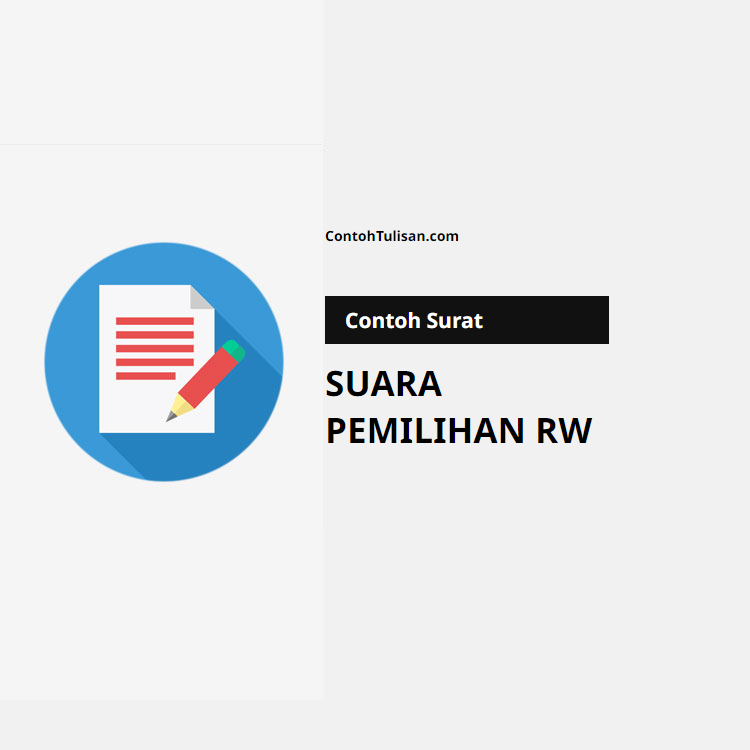 Contoh Surat Suara Pemilihan RW